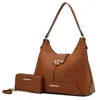 Shop Mkf Collection By Mia K Graciela Women's Hobo Handbag By Mia K In Brown