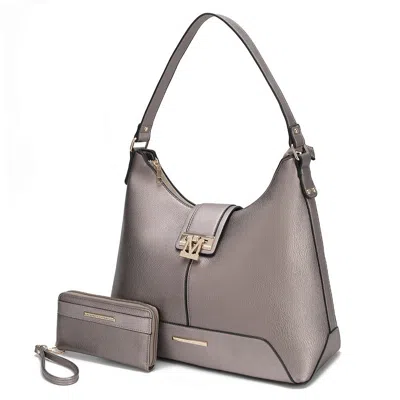 Mkf Collection By Mia K Graciela Women's Hobo Handbag By Mia K In Silver