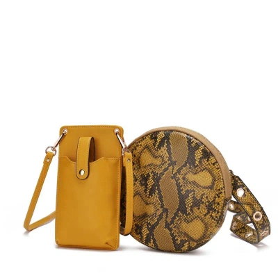 Mkf Collection By Mia K Hailey Smartphone Convertible Crossbody Bag In Yellow