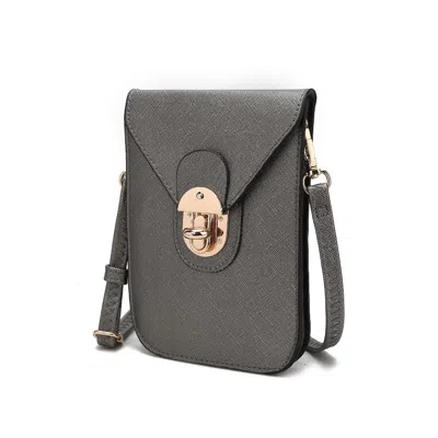 Mkf Collection By Mia K Havana Smartphone Crossbody Bag In Silver