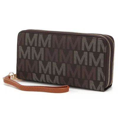 Mkf Collection By Mia K Hofstra M Signature Wallet Wristlet In Brown