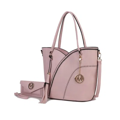Mkf Collection By Mia K Imogene Women's Shoulder Bag With Wallet By Mia K In Purple