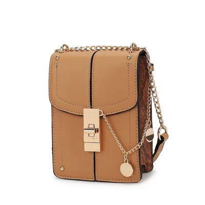 Mkf Collection By Mia K Iona Women's Stylish Crossbody Bag By Mia K In Beige