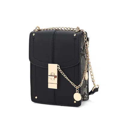 Mkf Collection By Mia K Iona Women's Stylish Crossbody Bag By Mia K In Black
