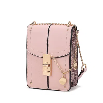 Mkf Collection By Mia K Iona Women's Stylish Crossbody Bag By Mia K In Pink