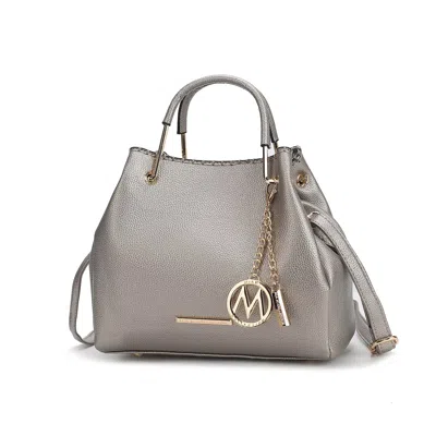 Mkf Collection By Mia K Isidora Tote Women's Timeless And Versatile Handbag In Silver