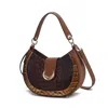 Mkf Collection By Mia K Jain Luxe Croc-embossed Shoulder Bag Spacious And Timeless In Gold