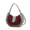 Mkf Collection By Mia K Jain Luxe Croc-embossed Shoulder Bag Spacious And Timeless In Pink