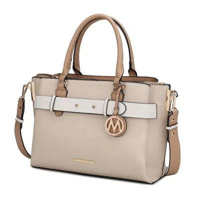 Mkf Collection By Mia K Jamie Satchel Handbag For Women's In Beige