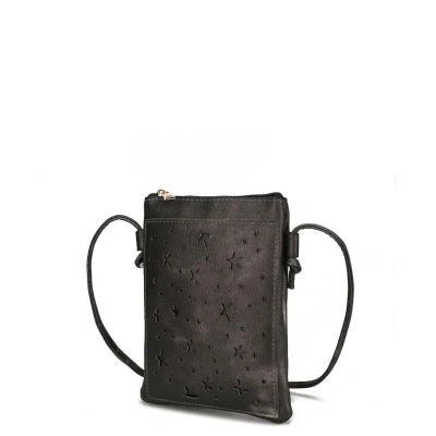 Mkf Collection By Mia K Jana Crossbody Vegan Leather Women's Handbag In Black