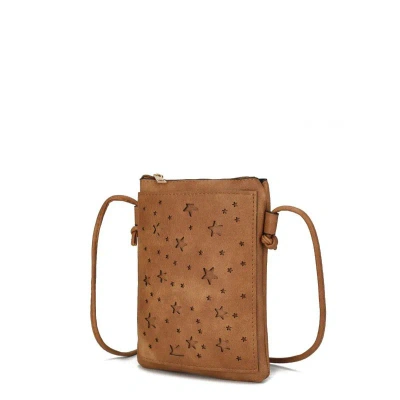 Mkf Collection By Mia K Jana Crossbody Vegan Leather Women's Handbag In Brown