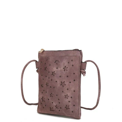 Mkf Collection By Mia K Jana Crossbody Vegan Leather Women's Handbag In Pink