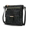 Mkf Collection By Mia K Jeni Multi Compartment Crossbody Handbag In Grey