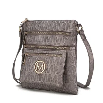 Mkf Collection By Mia K Jessy M Signature Crossbody Bag In Silver