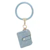 Mkf Collection By Mia K Jordyn Vegan Leather Bracelet Keychain With A Credit Card Holder In Multi