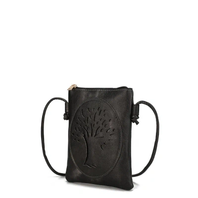 Mkf Collection By Mia K Joy Vegan Leather Crossbody Handbag In Black