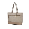 Mkf Collection By Mia K Juno Vegan Leather Women's Tote Bag In Beige