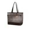 Mkf Collection By Mia K Juno Vegan Leather Women's Tote Bag In Brown