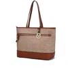 Mkf Collection By Mia K Juno Vegan Leather Women's Tote Bag In Brown