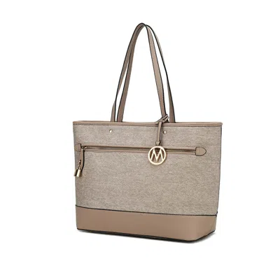 Mkf Collection By Mia K Juno Vegan Leather Women's Tote Bag In Grey