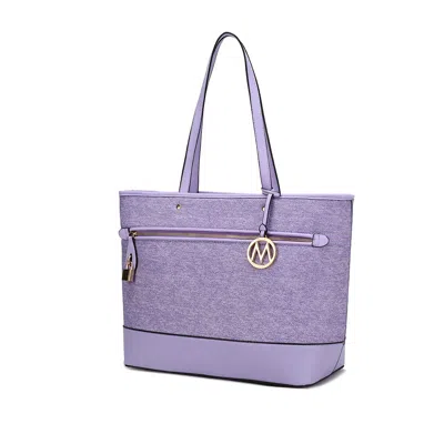 Mkf Collection By Mia K Juno Vegan Leather Women's Tote Bag In Purple