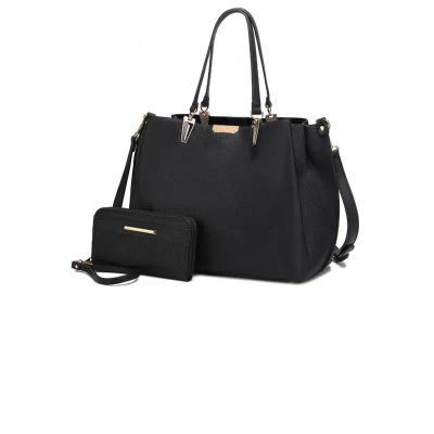 Mkf Collection By Mia K Kane Satchel With Wallet In Black
