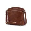 Mkf Collection By Mia K Kenya Crossbody Shoulder Women's Bag Stylish Vegan Leather With Gold-tone Accents By Mia K In Green
