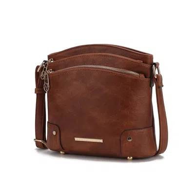 Mkf Collection By Mia K Kenya Crossbody Shoulder Women's Bag Stylish Vegan Leather With Gold-tone Accents By Mia K In Green