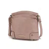 Mkf Collection By Mia K Kenya Crossbody Shoulder Women's Bag Stylish Vegan Leather With Gold-tone Accents By Mia K In Multi