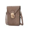 Mkf Collection By Mia K Kianna Women's Phone Crossbody Handbag By Mia K In Grey