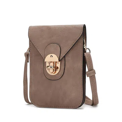 Mkf Collection By Mia K Kianna Women's Phone Crossbody Handbag By Mia K In Grey