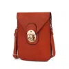 Mkf Collection By Mia K Kianna Women's Phone Crossbody Handbag By Mia K In Orange