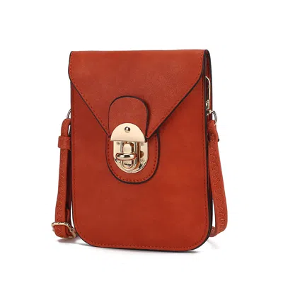 Mkf Collection By Mia K Kianna Women's Phone Crossbody Handbag By Mia K In Orange