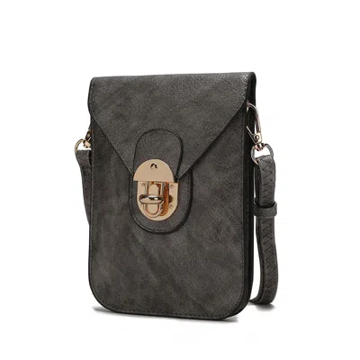 Mkf Collection By Mia K Kianna Women's Phone Crossbody Handbag By Mia K In Silver