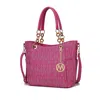 Mkf Collection By Mia K Kissaten Milan "m" Signature Tote Handbag In Pink