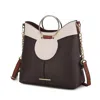 Mkf Collection By Mia K Kylie Top Handle Satchel Women's Handbag Vegan Leather By Mia K. In Brown