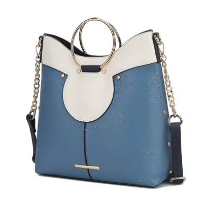 Mkf Collection By Mia K Kylie Top Handle Satchel Women's Handbag Vegan Leather By Mia K. In Multi