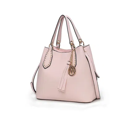 Mkf Collection By Mia K Lana Hobo Shoulder Handbag Vegan Leather In Pink