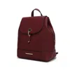 Mkf Collection By Mia K Laura Vegan Leather Fashion Travel Backpack Purse For Women By Mia K. In Red