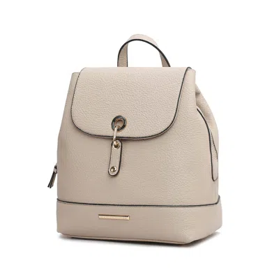 Mkf Collection By Mia K Laura Vegan Leather Fashion Travel Backpack Purse For Women By Mia K. In Neutral
