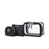 Mkf Collection By Mia K Laura Women's Cosmetic Punch 10 Pcs Sets, Small Travel Makeup Bag In Black