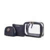 Mkf Collection By Mia K Laura Women's Cosmetic Punch 10 Pcs Sets, Small Travel Makeup Bag In Blue