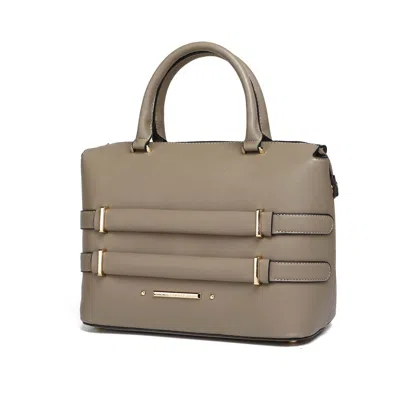 Mkf Collection By Mia K Leila Women's Satchel Bag By Mia K In Beige