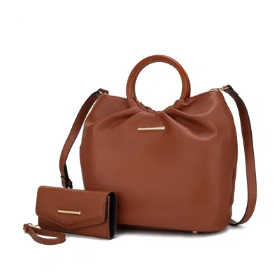 Mkf Collection By Mia K Leilani Vegan Leather Tote Bag With Wallet By Mia K In Green