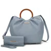 Mkf Collection By Mia K Leilani Vegan Leather Tote Handbag With Wallet In Multi