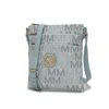 Mkf Collection By Mia K Lemuel M Signature Crossbody Bag In Blue
