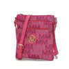 Mkf Collection By Mia K Lemuel M Signature Crossbody Bag In Pink