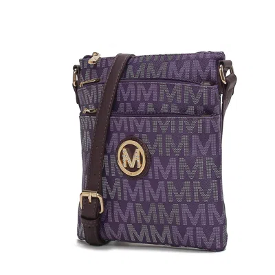 Mkf Collection By Mia K Lemuel M Signature Crossbody Bag In Purple
