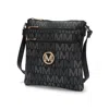Mkf Collection By Mia K Lemuel M Signature Crossbody Handbag In Black