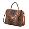 Mkf Collection By Mia K Lilli Vegan Leather Satchel Handbag In Green